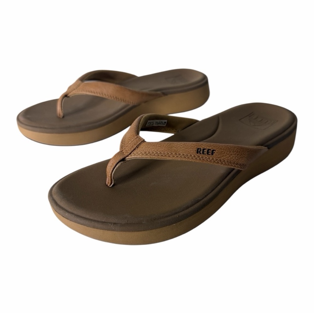 Reef Women's Tan Cushion Flip Flop Sandals